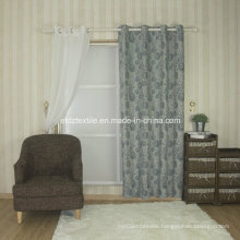 2016 Hot Sell Linen Jacquard Curtain fabric 6021#